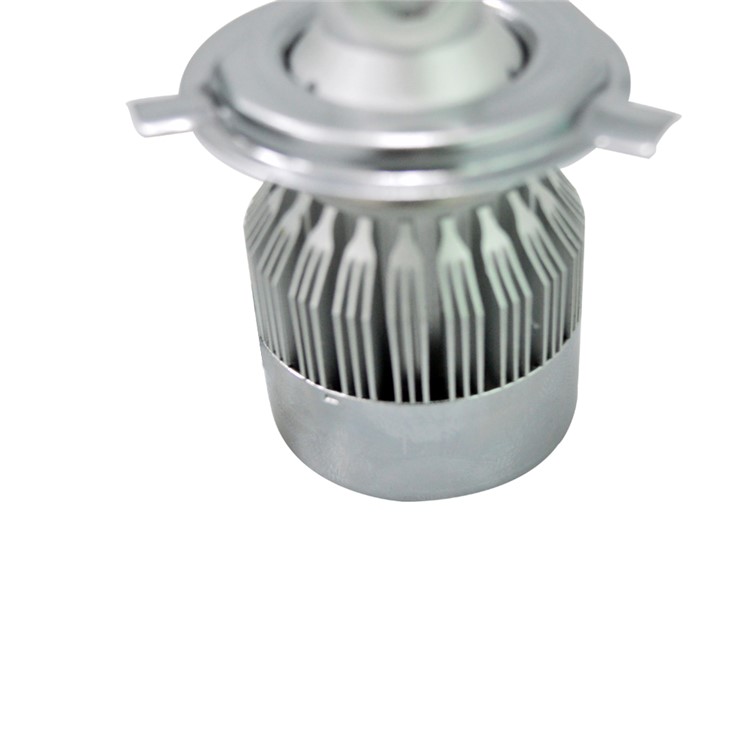 Um par H4 C9 72W 7200LM 6000K Cool White LED Headlight do carro-14