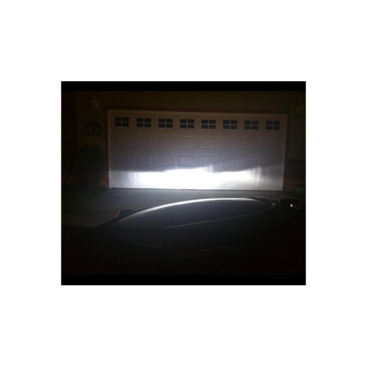 Um par H4 C9 72W 7200LM 6000K Cool White LED Headlight do carro-19