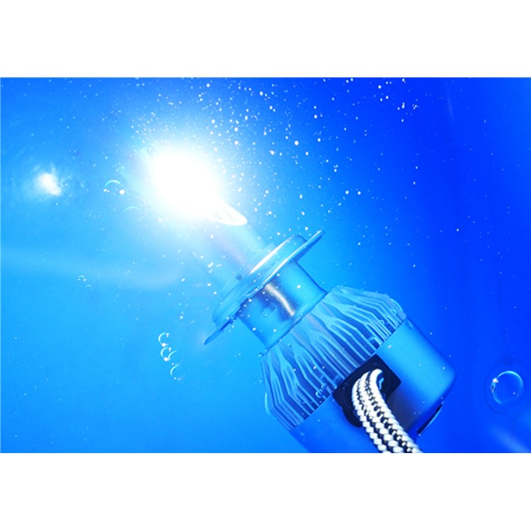 Um par H4 C9 72W 7200LM 6000K Cool White LED Headlight do carro-20