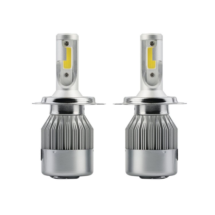Um par H4 C9 72W 7200LM 6000K Cool White LED Headlight do carro-6