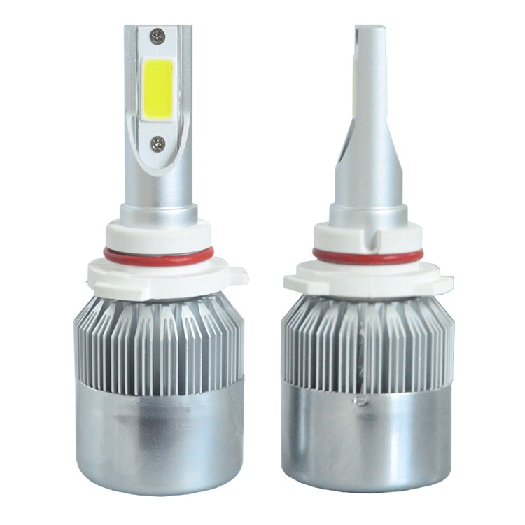 One Pair 9005/H10/HB3 C9 72W 7200LM 6000K Cool White LED Car Headlight-8