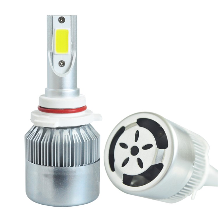 One Pair 9005/H10/HB3 C9 72W 7200LM 6000K Cool White LED Car Headlight-9