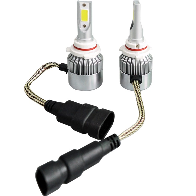 One Pair 9006/HB4 C9 72W 7200LM 6000K Cool White LED Car Headlight-11