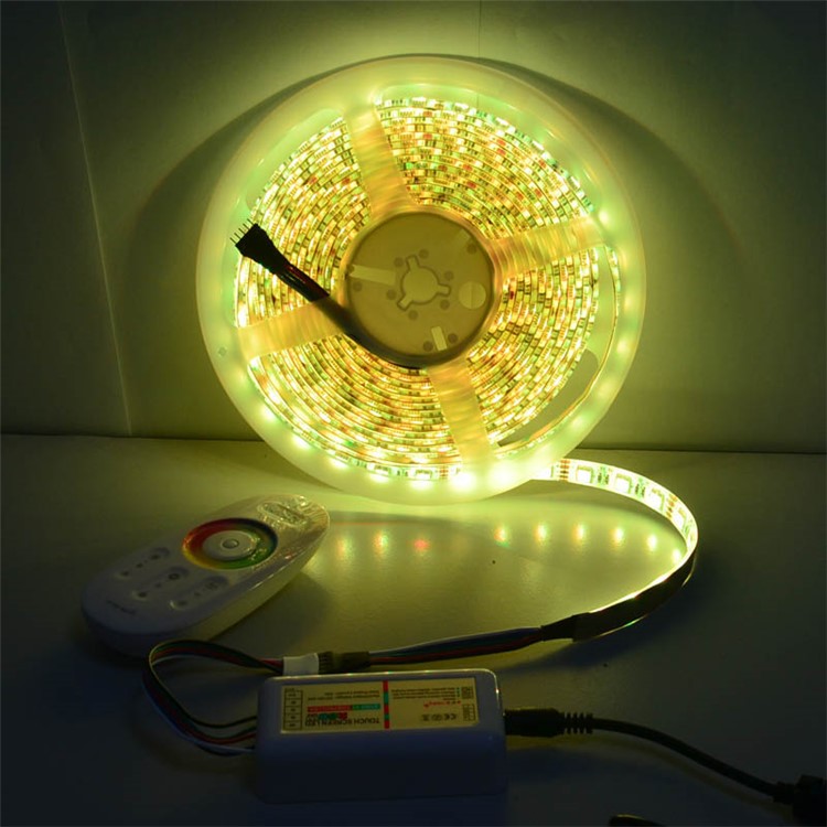 JIAWEN 5M 300 x 5050 SMD RGBW LED Flexible Strip Light with 2.4G RF Remote Controller - EU Plug-11