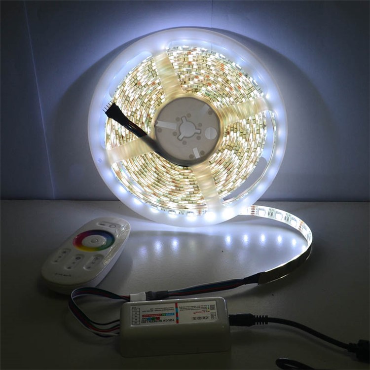 JIAWEN 5M 300 x 5050 SMD RGBW LED Flexible Strip Light with 2.4G RF Remote Controller - EU Plug-13