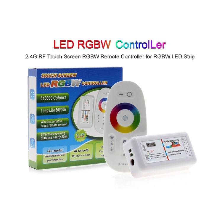 JIAWEN 5M 300 x 5050 SMD RGBW LED Flexible Strip Light with 2.4G RF Remote Controller - EU Plug-5