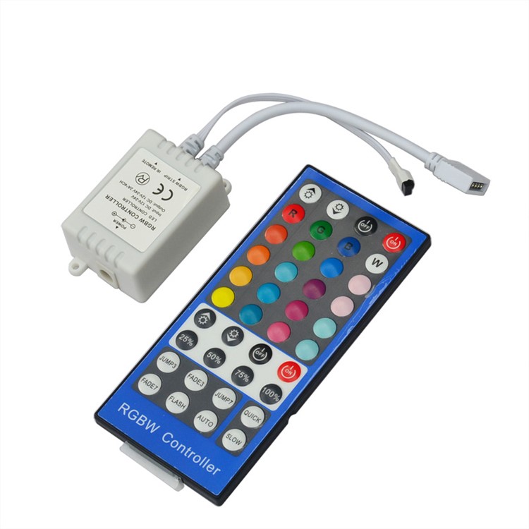 JIAWEN 5M 300 x 5050 SMD RGBW LED Flexible Strip Light with 44 Keys Remote Controller-3