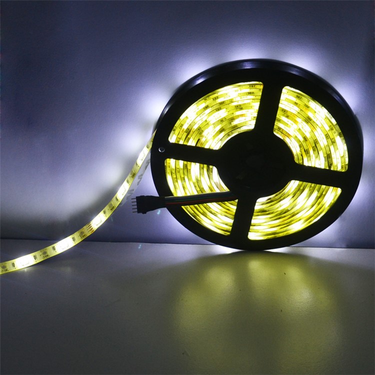 JIAWEN 5M 300 x 5050 SMD RGBW Waterproof LED Flexible Strip Lights with 44 Keys Remote Controller-12