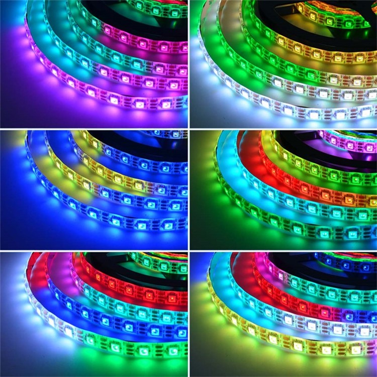 JIAWEN 5M 150 x 5050 SMD Waterproof Full Color LED Strip Lights - EU Plug-10