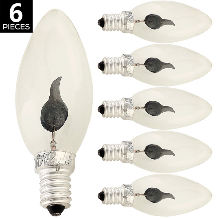 6PCS E14 3W 150lm Red Light Flame-Shaped LED Light-1