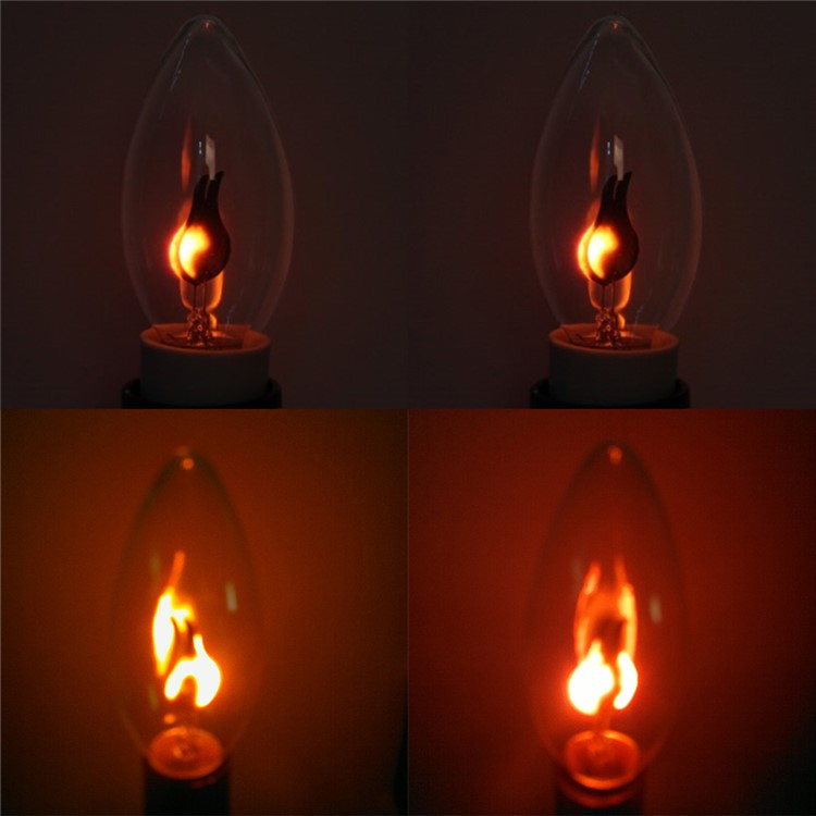 6PCS E14 3W 150lm Red Light Flame-Shaped LED Light-5