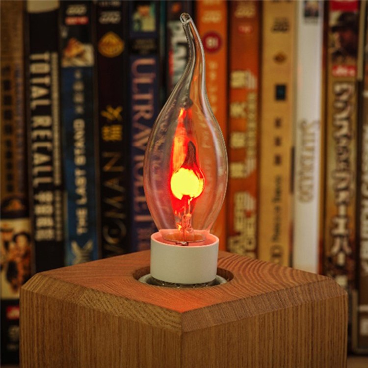 6PCS YK0321 E14 3W Red Light Flame-Shaped LED Light Bulb-1