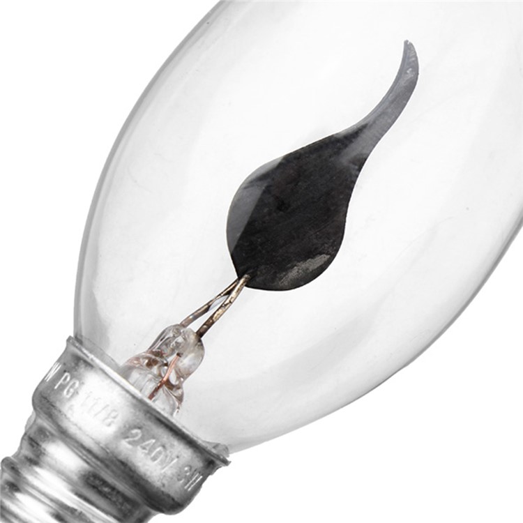 6PCS YK0321 E14 3W Red Light Flame-Shaped LED Light Bulb-4