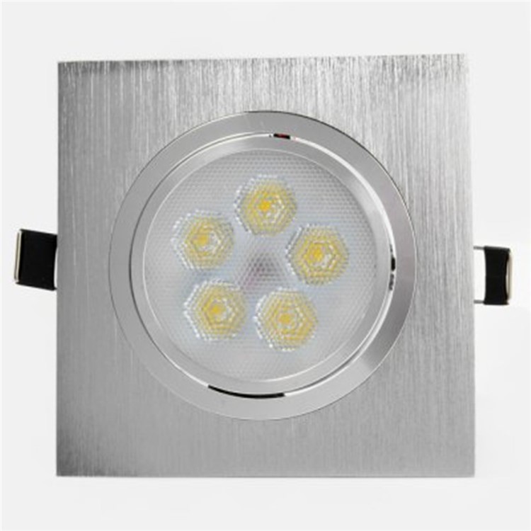 YK4437 5W Warm White Ceiling Light Lamp AC85-265V - Silver / Warm White-4