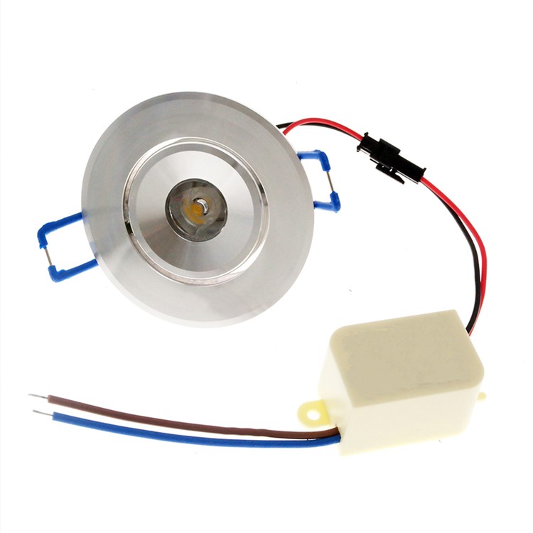 YK4403 1W Warm White LED Downlight Ceiling Lamps AC85-265V - Silver / Warm White-3
