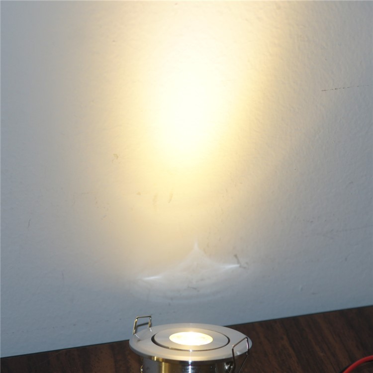 YK4403 1W Warm White LED Downlight Ceiling Lamps AC85-265V - Silver / Warm White-5