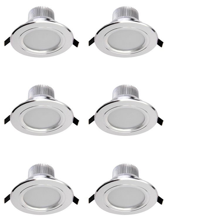 6PCS YK4441 Cold White 3W LED Downlight Ceiling Lamps AC85-265V - Cool White-2