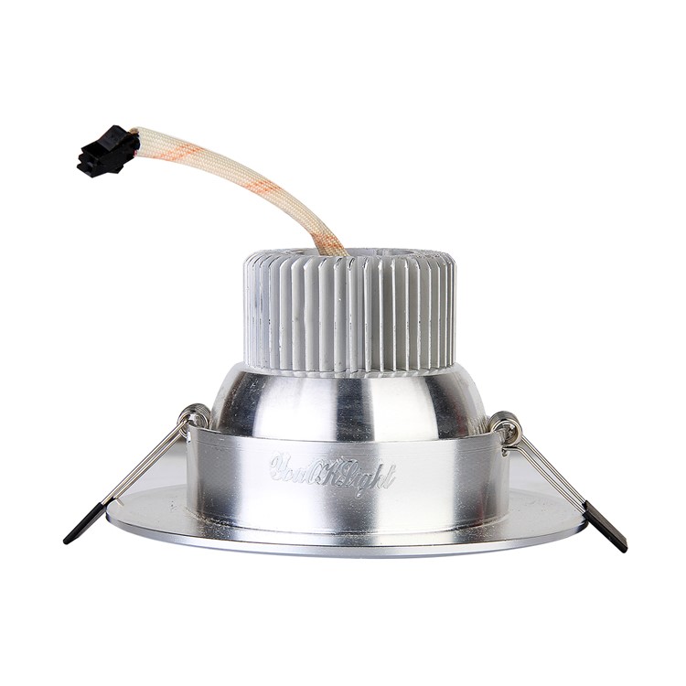 6PCS YK4441 Cold White 3W LED Downlight Ceiling Lamps AC85-265V - Cool White-5