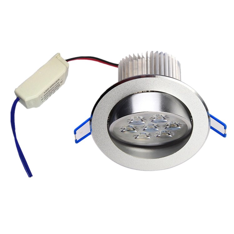 3PCS YK4455 Cold White 7W LED Downlight Ceiling Lamps AC100-240V - Cool White-2