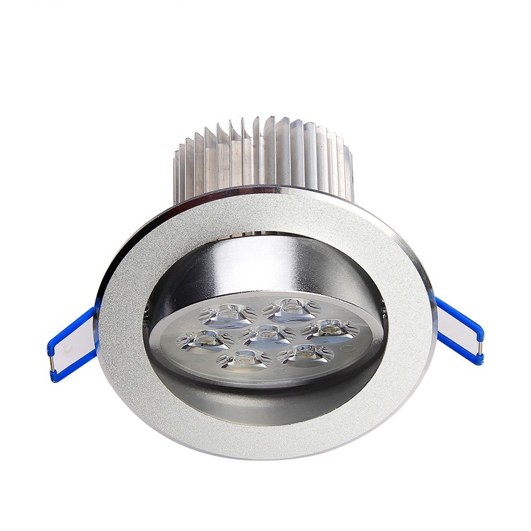 3PCS YK4455 Cold White 7W LED Downlight Ceiling Lamps AC100-240V - Cool White-3