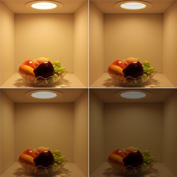 1Pcs YK4428 7W COB 650LM 3000K Warm White LED Recessed Ceiling Light AC 100-240V-7