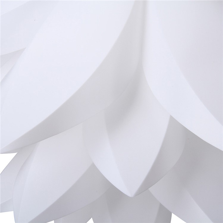YK2224 Lotus Shaped Chandelier Ceiling Pendant Lampshade (Light Lamp not included) - White-3