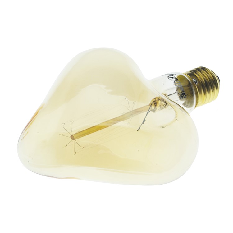 YouOKLight YK0848 E27 40W Heart-shape Tungsten Light Bulb - Warm White-2