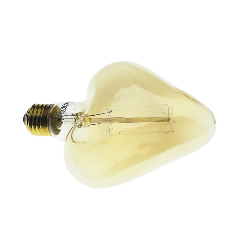 YouOKLight YK0848 E27 40W Heart-shape Tungsten Light Bulb - Warm White-4