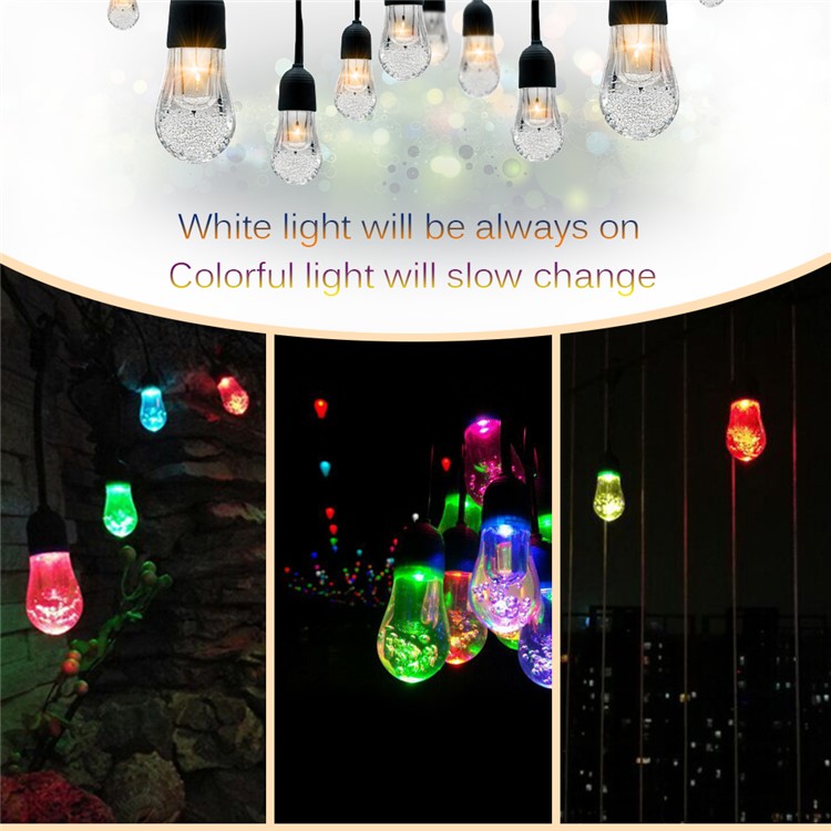 12-LED-Kugeln Solar String Licht Wasserdicht Terrasse String Licht Im Freien Hochzeit Party Weihnachten Licht-16