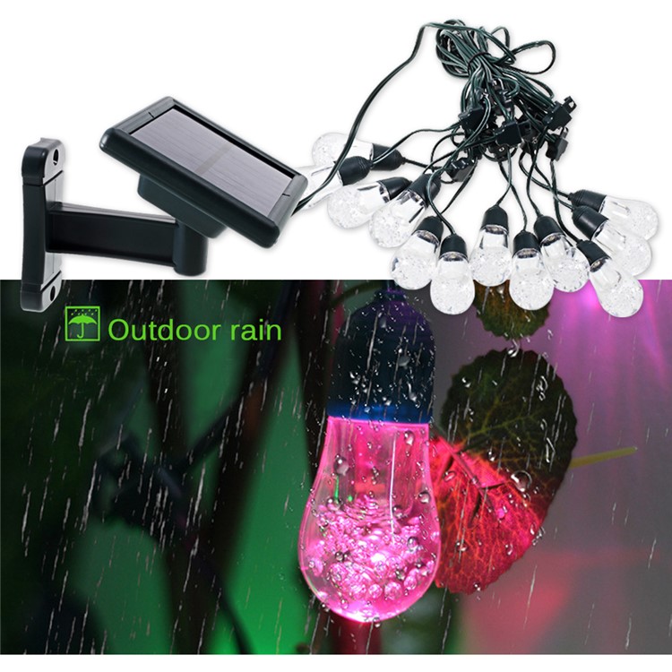12-LED-Kugeln Solar String Licht Wasserdicht Terrasse String Licht Im Freien Hochzeit Party Weihnachten Licht-17