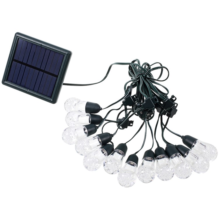 12-LED-Kugeln Solar String Licht Wasserdicht Terrasse String Licht Im Freien Hochzeit Party Weihnachten Licht-5