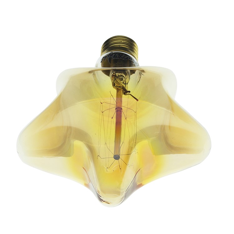 YK0849 E27 40W Warm White Christmas Lights Indoor Vintage Star Shape Decorative Light Bulb for Home AC 220-240V-3