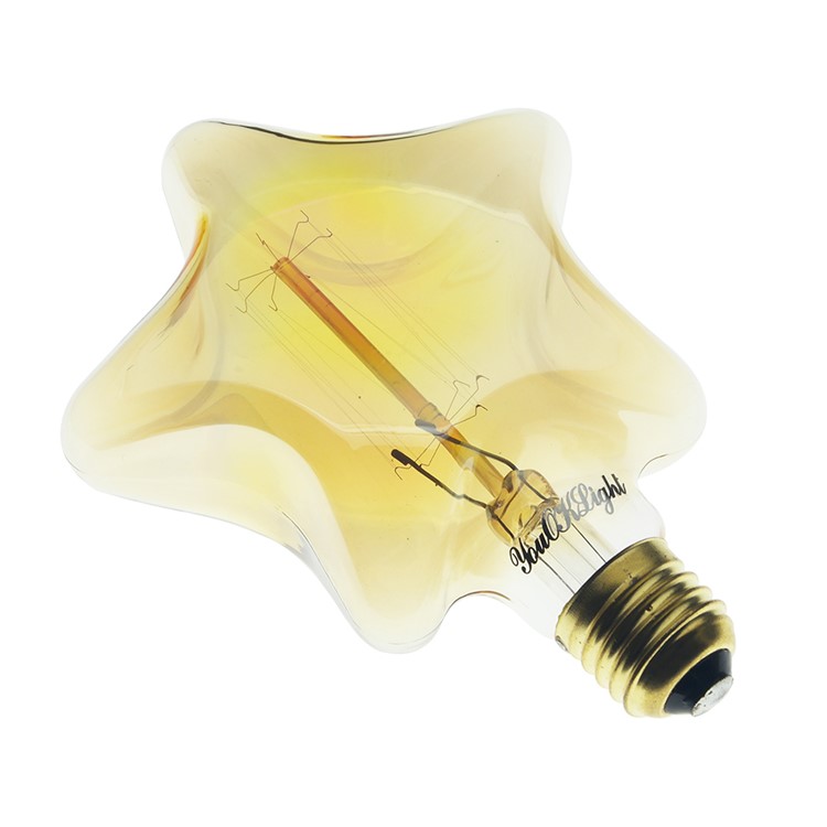 YK0849 E27 40W Warm White Christmas Lights Indoor Vintage Star Shape Decorative Light Bulb for Home AC 220-240V-5