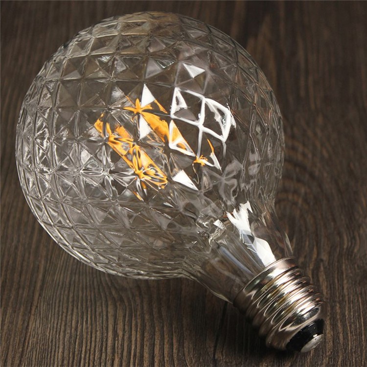 YK0850 E27 40W Warm White Pineapple Shape Bulb Retro Lamp 220V - Silver-6