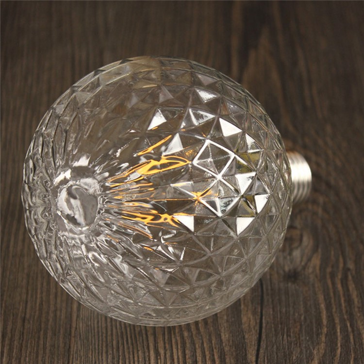 YK0850 E27 40W Warm White Pineapple Shape Bulb Retro Lamp 220V - Silver-7