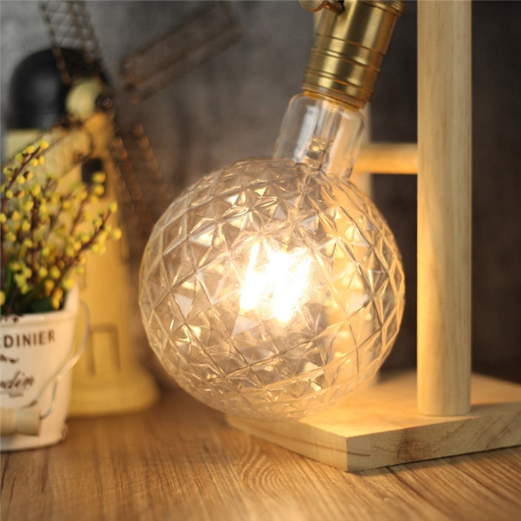 YK0850 E27 40W Warm White Pineapple Shape Bulb Retro Lamp 220V - Silver-9