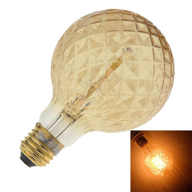 YK0851 E27 40W Retro Pineapple Shape Tungsten Filament Bulb AC 220V-240V-1