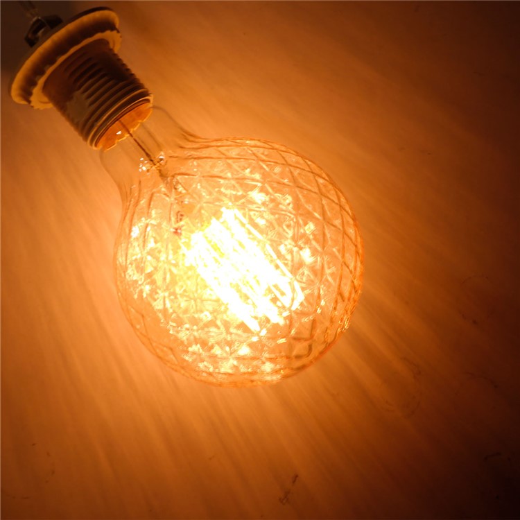 YK0851 E27 40W Retro Pineapple Shape Tungsten Filament Bulb AC 220V-240V-4