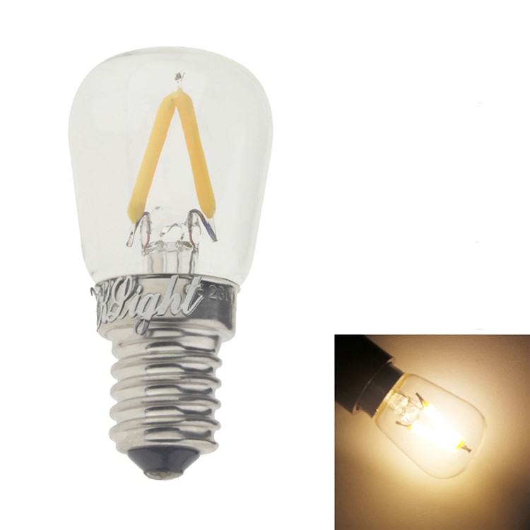 YK0839 E14 2W Warm White LED Bulb AC 220V - Transparent-1