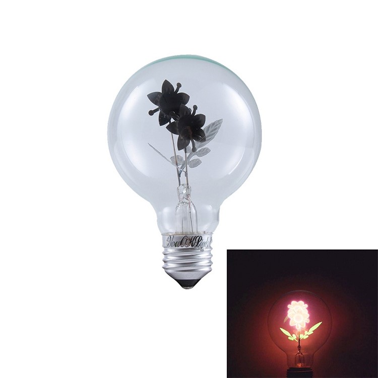 YK0847 E27 3W Sunflower NEON Warm White Filament Bulb AC 220V-1