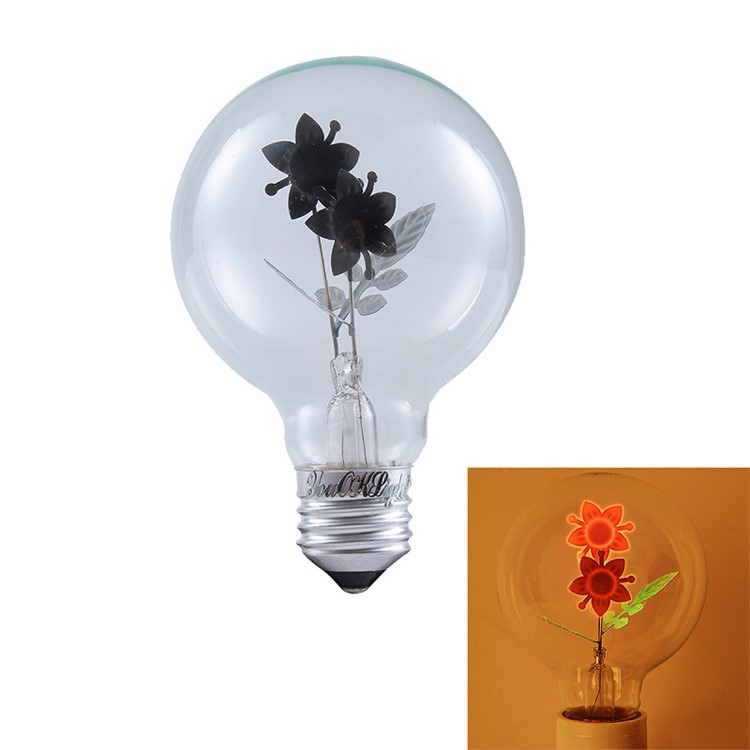 YK0847 E27 3W Sunflower NEON Warm White Filament Bulb AC 220V-2
