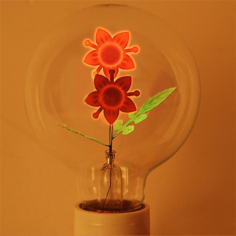 YK0847 E27 3W Sunflower NEON Warm White Filament Bulb AC 220V-8
