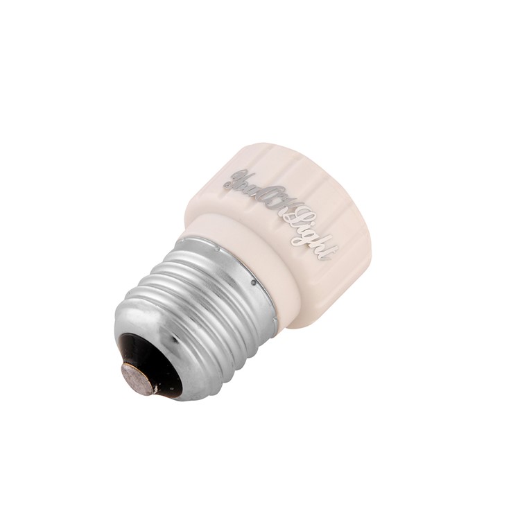 6Pcs YouOkLight YK6607 E27 to GU10 LED Light Lamp Bulb Adapter Converter - Silver Color + White-2