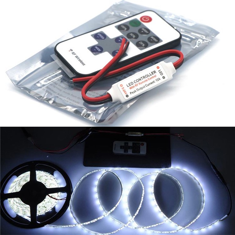 YouOKLight Mini RF 433.92MHz Single Color LED Strip Dimmer Controller Set-1