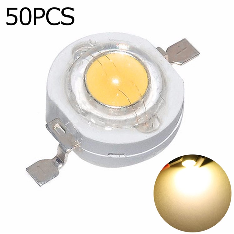 50PCS/Lot YOUOKLIGHT YK6622 High Power LED Chip 1W SMD COB Light Emitter Lamp - Warm White Light-1