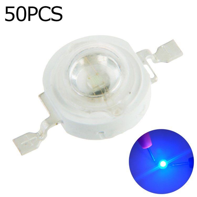 50PCS/Lot YOUOKLIGHT YK6622 High Power LED Chip Super Bright Intensity 1W SMD COB Lamp Emitter - Blue Light-1