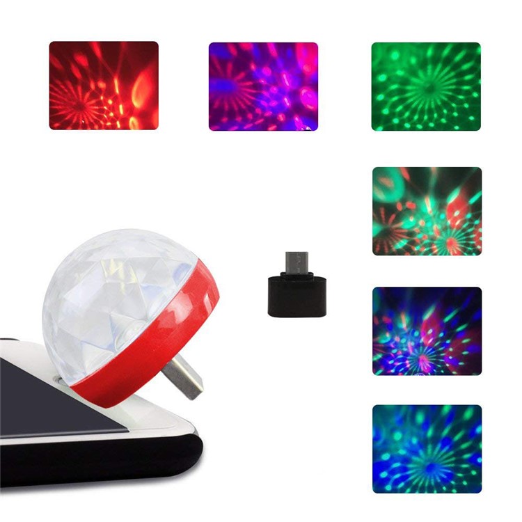 Interface Micro USB XQ-L001 Lampe LED USB - Rouge-1