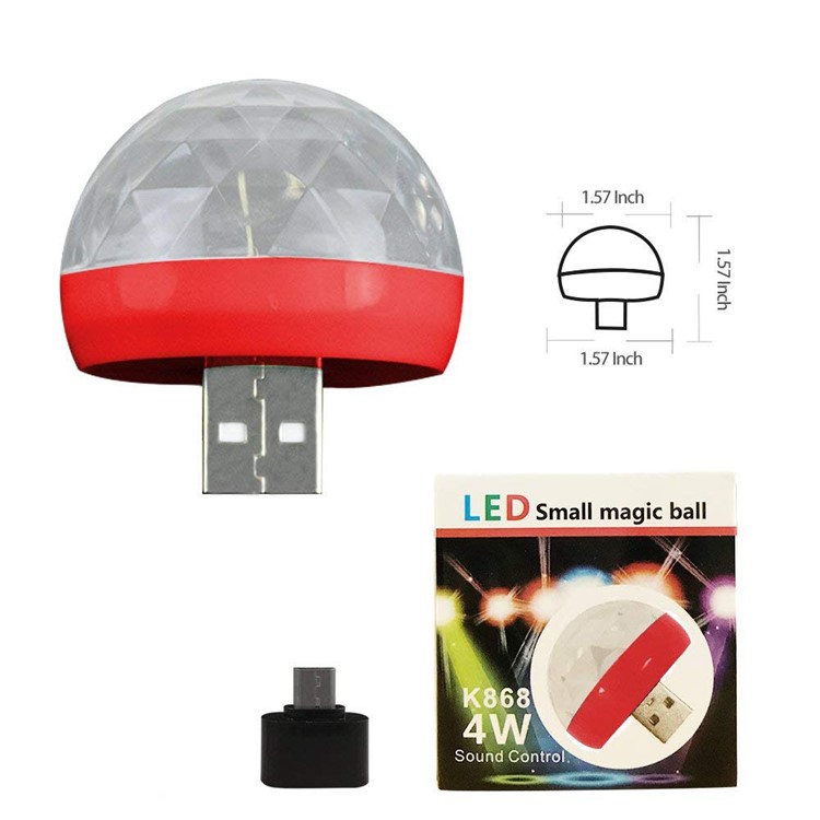 Interface Micro USB XQ-L001 Lampe LED USB - Rouge-3