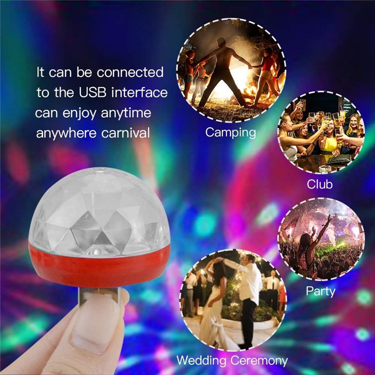 Interface Micro USB XQ-L001 Lampe LED USB - Rouge-4