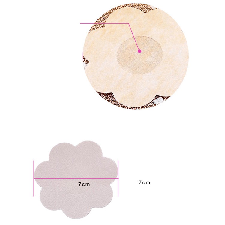5Pairs/Set Petal Shape Nipple Pasties Disposable Breast Lift Tape-4